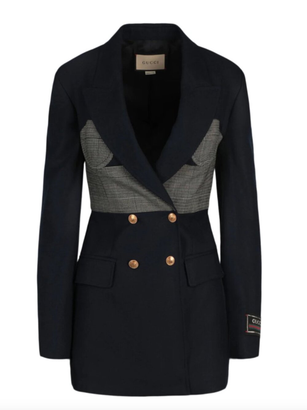 Gucci Love Parade Corset Blazer Double Breasted Paneled Women’s IT 36 XS